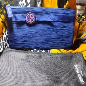 Giorgio Armani cosmetics bag Blue